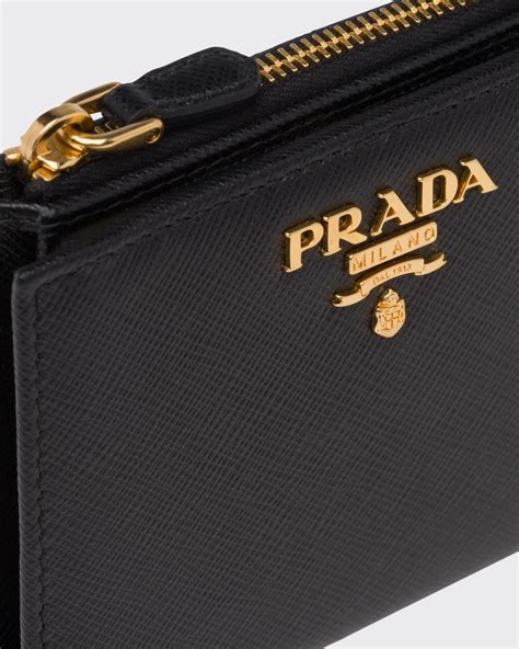 prada small safiano wallet|authentic prada wallet sale.